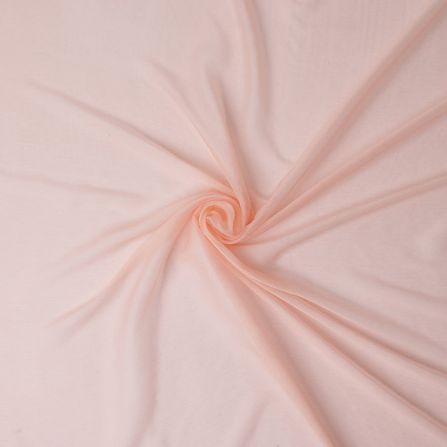 Blush Peach Pink Silk Chiffon Fabric 110cm | Regal Fabrics