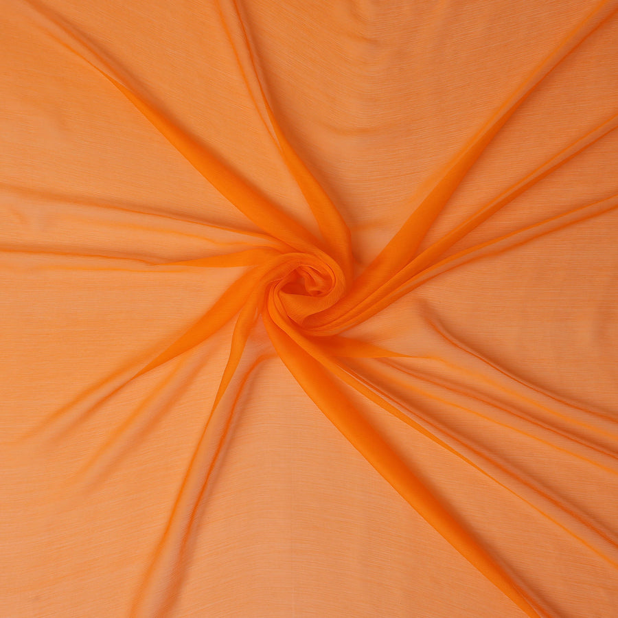 Vivid Orange Silk Chiffon Fabric 110cm | Regal Fabrics