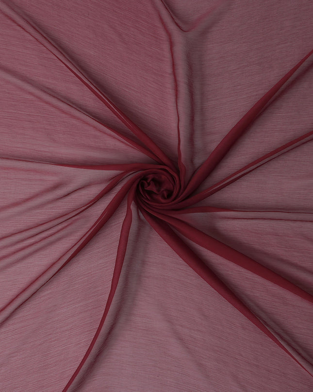 Burgundy Maroon Silk Chiffon Fabric 110cm | Regal Fabrics