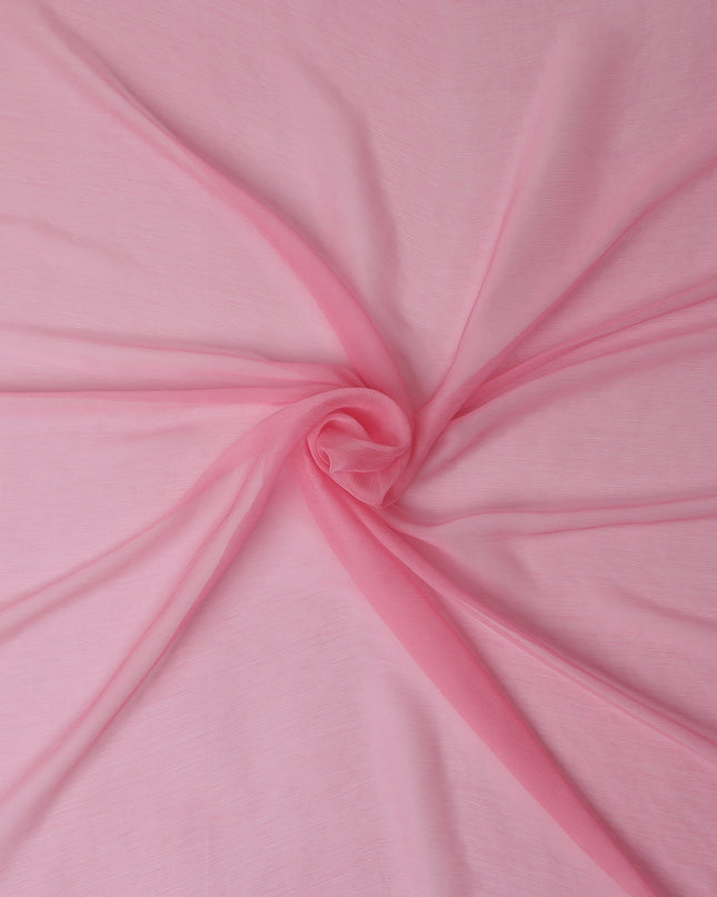 Rose Pink Silk Chiffon Fabric 110cm | Regal Fabrics
