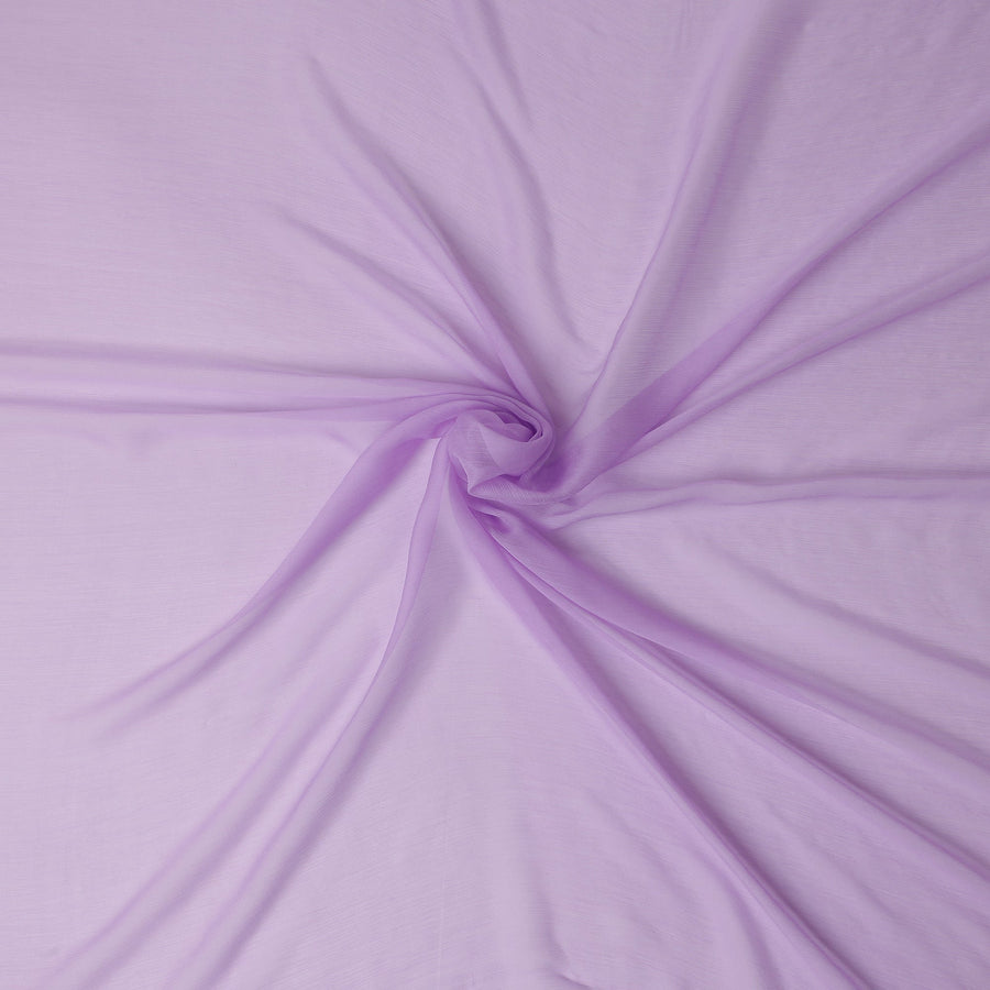 Soft Lavender Silk Chiffon Fabric 110cm | Regal Fabrics