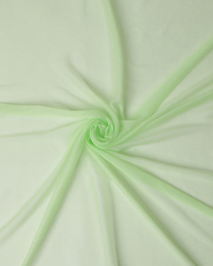 Mint Lime Green Silk Chiffon Fabric 110cm | Regal Fabrics