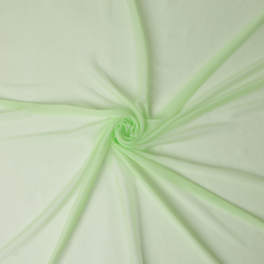 Mint Lime Green Silk Chiffon Fabric 110cm | Regal Fabrics