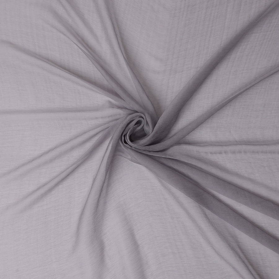 Charcoal Grey Silk Chiffon Fabric 110cm | Regal Fabrics