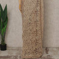 Rose Gold Premium French Metallic Chantilly Lace Saree – 5.5 Meters Fabric Length, Width 110 cm, Imported from France  & Blouse Not Included-D26584 Regal Fabrics