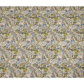 Olive Green Blue Floral Printed Viscose Crepe Fabric 110 Cms Width India-D27735