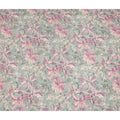 Aqua Pink Floral Abstract Print Viscose Crepe Fabric 110 Cms Width India-D27730