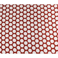 Brick Red Polka Dot Viscose Fabric