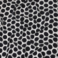White Black Polka Dot Viscose Fabric