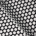 Black Polka Dot Viscose Crepe Fabric