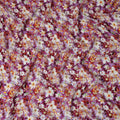 Purple Floral Viscose Crepe Fabric | Meter