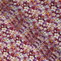 Purple Floral Viscose Crepe Fabric | Meter