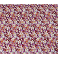 Purple Floral Viscose Crepe Fabric | Meter