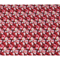 Red Floral Printed Viscose Crepe 110cm