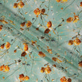 Green Floral Printed Viscose Crepe 110cm