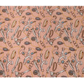 Peach Chain Print Premium Pure Silk Satin Fabric Smooth Lustrous Designer Finish 140 Cms Width, 3.5 Mtrs Piece and Made in Italy-D27187