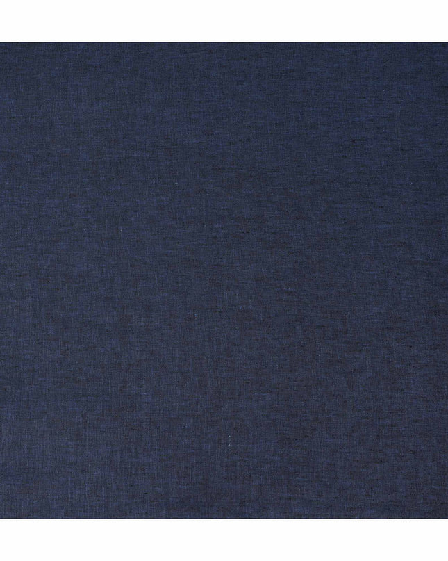 Deep Navy Blue Pure Linen 60 Lea Fabric 150cm