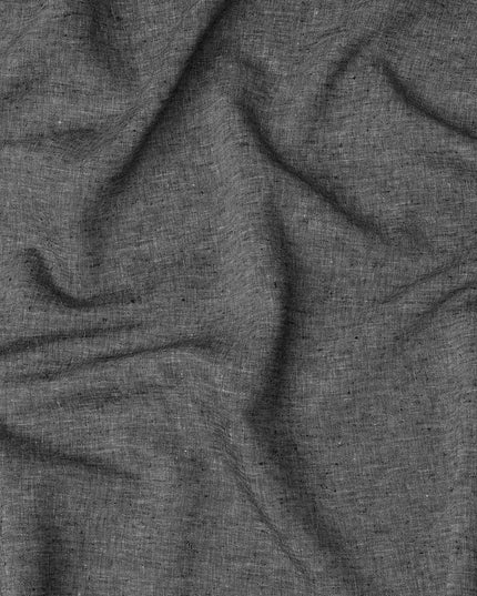 Graphite Grey Pure Linen 60 Lea Fabric 150cm