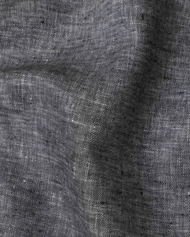 Graphite Grey Pure Linen 60 Lea Fabric 150cm