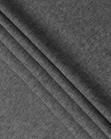 Graphite Grey Pure Linen 60 Lea Fabric 150cm