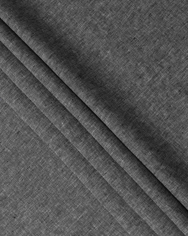 Graphite Grey Pure Linen 60 Lea Fabric 150cm