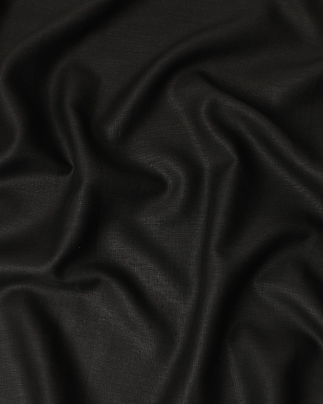 Classic Black Pure Linen 60 Lea Fabric 150cm