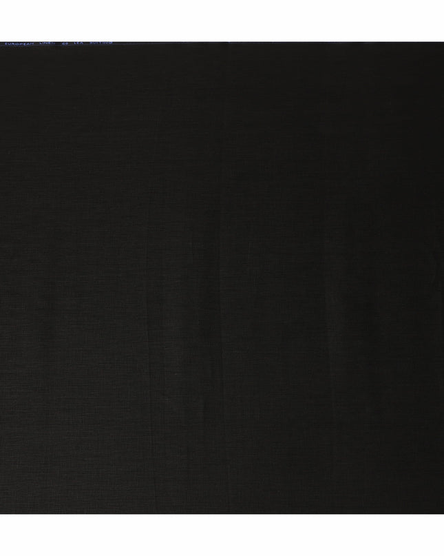 Classic Black Pure Linen 60 Lea Fabric 150cm