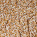 Mustard Yellow Floral Printed Cotton Lawn Fabric 4.0 Meters Length 110 Cms Width Soft Lightweight Breathable Dressmaking Craft Sewing India-D27615