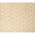 Beige Premium Pure silk Satin Fabric with Jacquard metallic, 110 Cms, South Korea-D26897