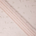 Soft Powder Pink Abstract Lurex Silk Crepe 140cm