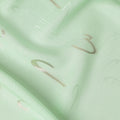 Fresh Mint Green Abstract Lurex Silk Crepe 140cm