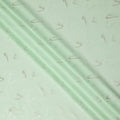 Fresh Mint Green Abstract Lurex Silk Crepe 140cm