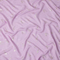 Light Orchid Purple Abstract Lurex Silk Crepe 140cm