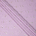 Light Orchid Purple Abstract Lurex Silk Crepe 140cm