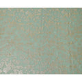 Sage Green Traditional Somali Silk Chiffon Dirac Fabric with Metallic Lurex, 3.5 Mtrs Piece, Width 140 Cms, Made in South Korea-D26487