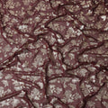 Maroon Traditional Somali Silk Chiffon Dirac Fabric with Metallic Lurex, 140 Cms Width, 3.5 Mtrs Piece, Made in South Korea-D26126