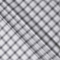 White and Black Shadow Check Cotton Shirting Fabric, 150 Cms Width, Made in India-D26160