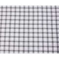 White and Black Shadow Check Cotton Shirting Fabric, 150 Cms Width, Made in India-D26160