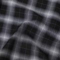 Black and White Shadow Check Cotton Shirting Fabric, 150 Cms Width, Made in India-D26161