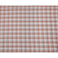 White, Rust, and Grey Tartan Check Cotton Shirting Fabric, 150 Cms Width, Made in India-D26159