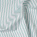 Mint Green White Striped Blended Cotton Shirting Fabric Soft Woven Fine Stripe Design Breathable Apparel Material 150 Cms Width Made in India-D27425 Regal Fabrics