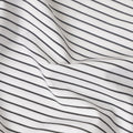 White Black Striped Blended Cotton Shirting Fabric Soft Woven Pattern Breathable Apparel Textile 150 Cms Width Made in India-D27421 Regal Fabrics