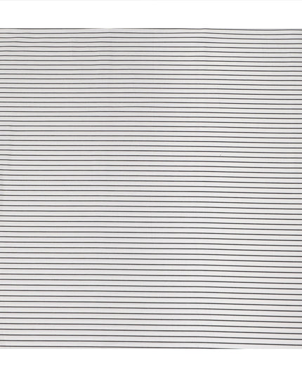 White Black Striped Blended Cotton Shirting Fabric Soft Woven Pattern Breathable Apparel Textile 150 Cms Width Made in India-D27421 Regal Fabrics