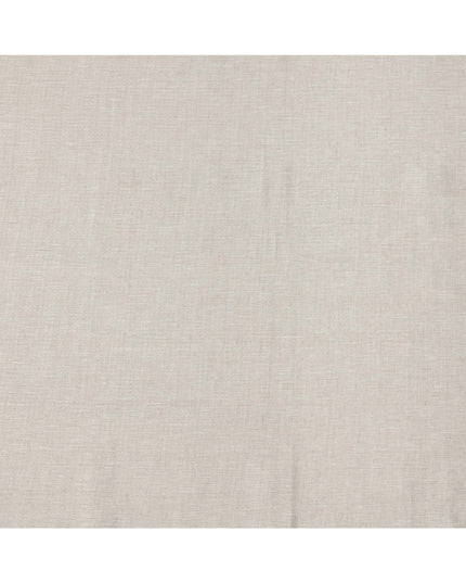 Beige Geometric Textured Pure Linen Fabric, 150 Cms Width, Made in India-D26153
