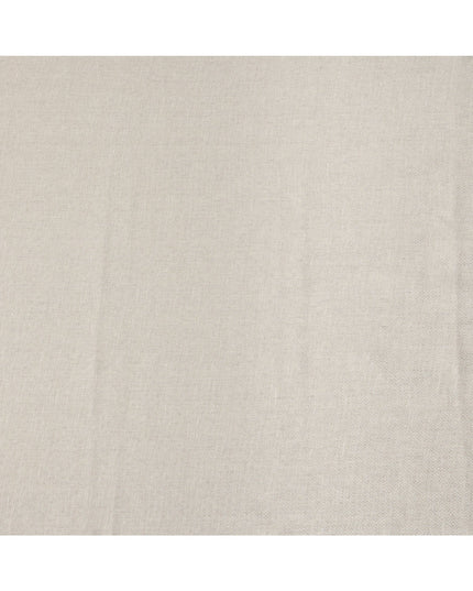 Cream Diamond Weave Textured Linen Shirting Fabric, 150 Cms Width, Made in India-D26152
