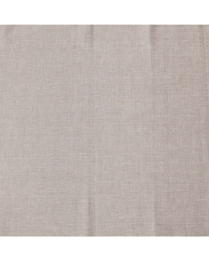 Beige Self Weave Pure Linen Fabric, 150 Cms Width, Made in India-D26155