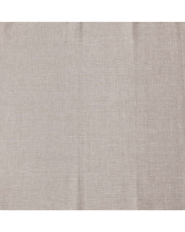Beige Self Weave Pure Linen Fabric, 150 Cms Width, Made in India-D26155