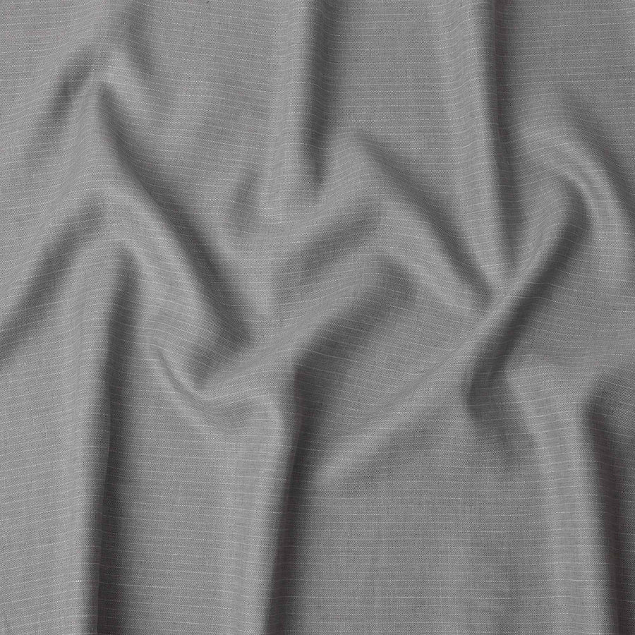 Grey Slub Textured Pure Linen Fabric, 150 Cms Width, Made in India-D26156