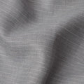 Grey Slub Textured Pure Linen Fabric, 150 Cms Width, Made in India-D26156