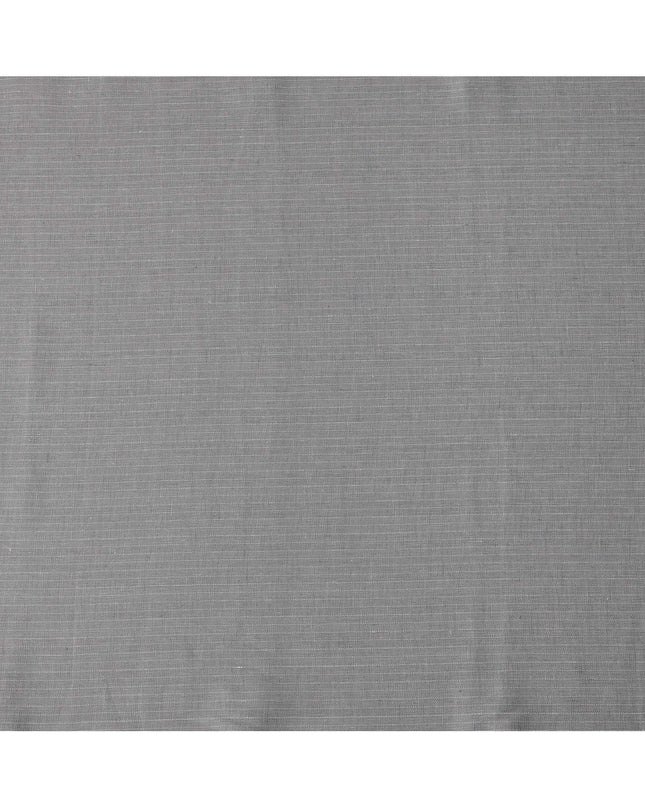 Grey Slub Textured Pure Linen Fabric, 150 Cms Width, Made in India-D26156